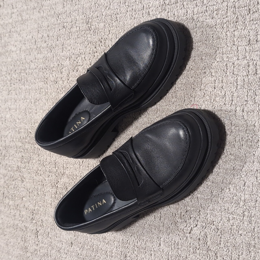 Portland leather good patina lug loafers size 8.5
